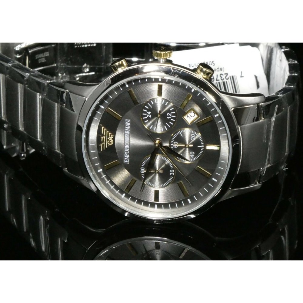 COPY - New Emporio Armani Men's Chronograph Silver - Picture 3 of 5